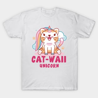 Aesthetic Unicorn Cat Kawaii T-Shirt